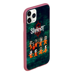 Чехол для iPhone 11 Pro Max матовый Группа Slipknot - фото 2