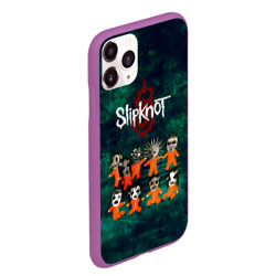 Чехол для iPhone 11 Pro Max матовый Группа Slipknot - фото 2