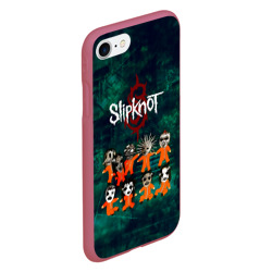 Чехол для iPhone 7/8 матовый Группа Slipknot - фото 2