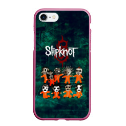 Чехол для iPhone 7/8 матовый Группа Slipknot