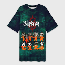 Платье-футболка 3D Группа Slipknot