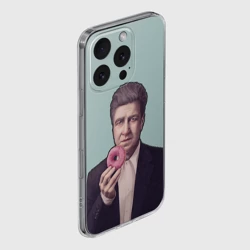 Чехол для iPhone 16 Pro Max силиконовый с защитой камеры Дэвид Линч - фото 2