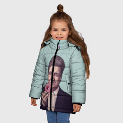 Зимняя куртка для девочек 3D Дэвид Линч - фото 2