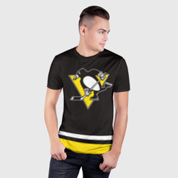 Мужская футболка 3D Slim Pittsburgh Penguins 2017 - фото 2