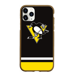 Чехол для iPhone 11 Pro Max матовый Pittsburgh Penguins 2017