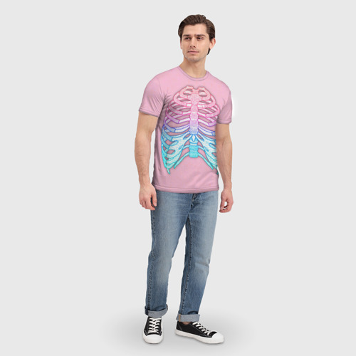 Мужская футболка 3D Грудная клетка, цвет 3D печать - фото 5