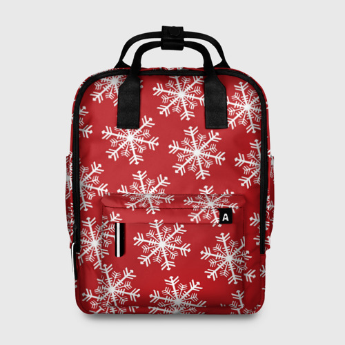 Женский рюкзак 3D Новогодние Снежинки