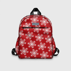 Детский рюкзак 3D Новогодние Снежинки