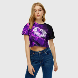 Женская футболка Crop-top 3D Близнецы - фото 2