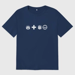 Женская футболка хлопок Oversize Выбор