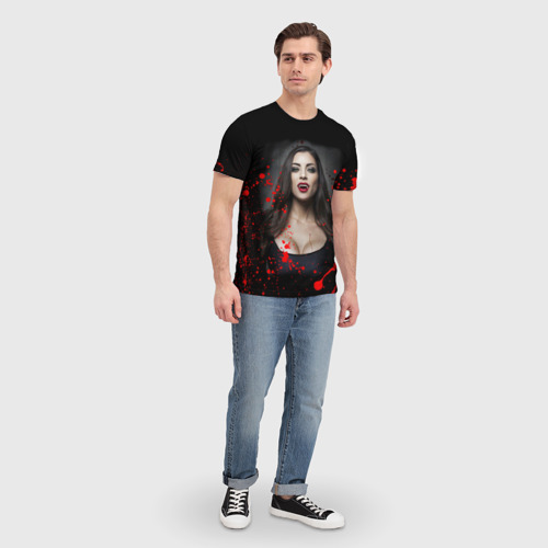 Мужская футболка 3D Вампирша - фото 5