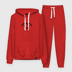 Женский костюм с толстовкой хлопок Твин Пикс лого