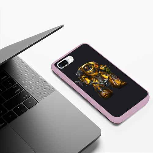 Чехол для iPhone 7Plus/8 Plus матовый Warhammer 40,000, цвет розовый - фото 5