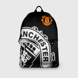 Рюкзак с принтом Manchester United - Collections 2017 2018 для любого человека, вид спереди №3. Цвет основы: белый