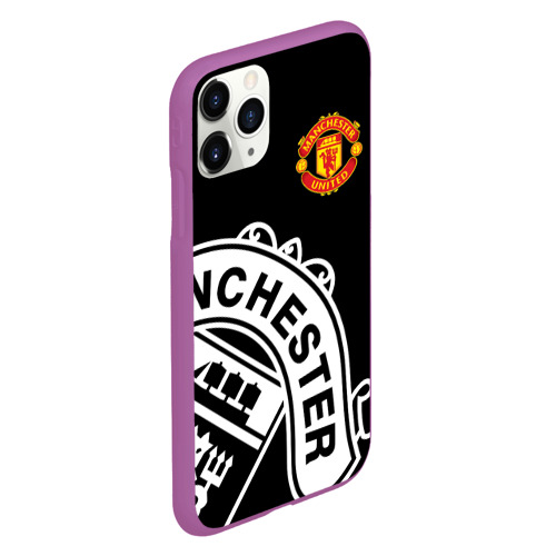 Чехол для iPhone 11 Pro матовый Manchester United - Collections 2017 2018, цвет фиолетовый - фото 3