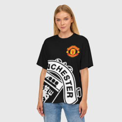 Женская футболка oversize 3D Manchester United - Collections 2017 2018 - фото 2