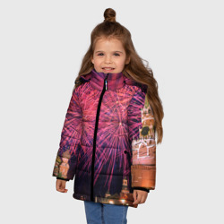 Зимняя куртка для девочек 3D День города Москва - фото 2