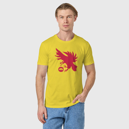 Мужская футболка хлопок Warlock, цвет желтый - фото 3