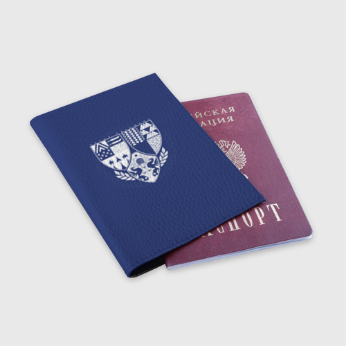 Обложка для паспорта матовая кожа Age of triumph, цвет черный - фото 3