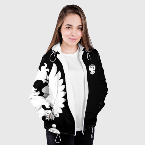 Женская куртка 3D Russia - Just white, цвет белый - фото 4
