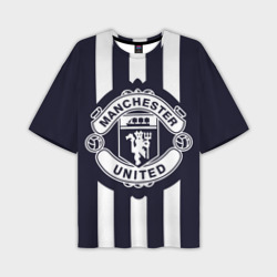 Мужская футболка oversize 3D Manchester United - Back to School