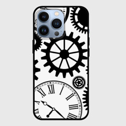 Чехол для iPhone 13 Pro Часы и шестеренки