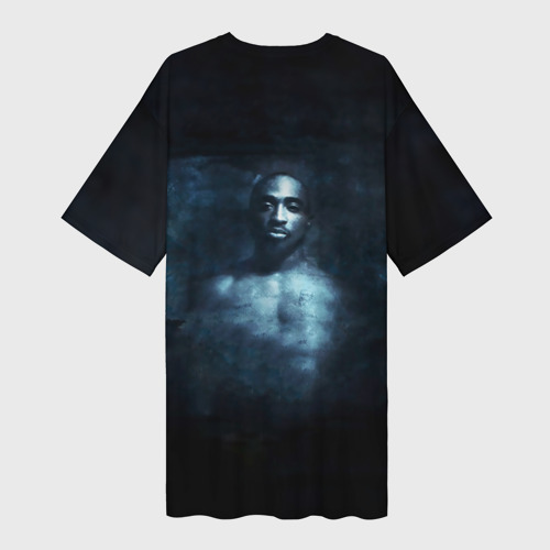 Платье-футболка 3D Tupac Shakur 1971-1996, цвет 3D печать - фото 2