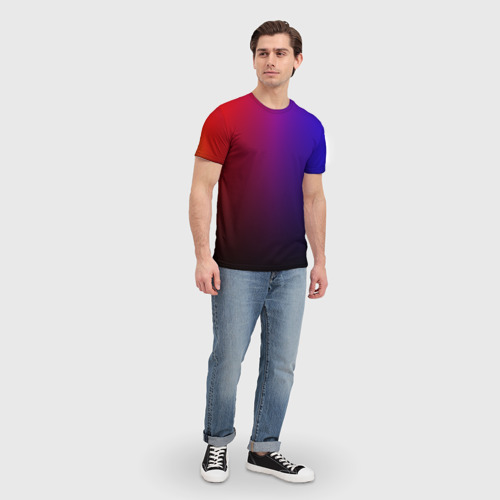 Мужская футболка 3D Градиент 3, цвет 3D печать - фото 5