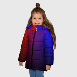 Зимняя куртка для девочек 3D Градиент 3 - фото 2