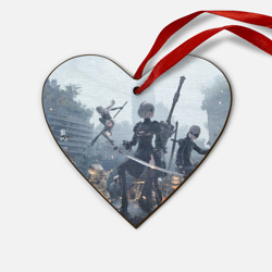 Деревянная игрушка Сердце Nier Automata