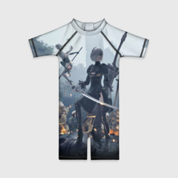 Детский купальный костюм 3D Nier Automata