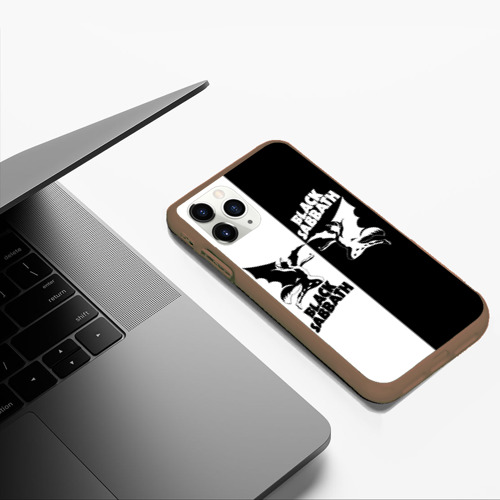 Чехол для iPhone 11 Pro Max матовый Black Sabbath, цвет коричневый - фото 5