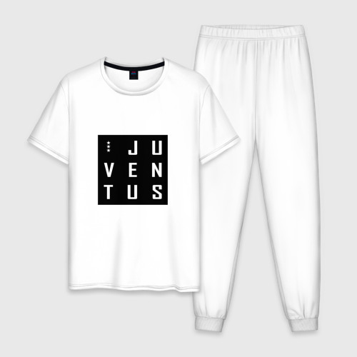 Мужская пижама хлопок Juventus - New 2022, цвет белый