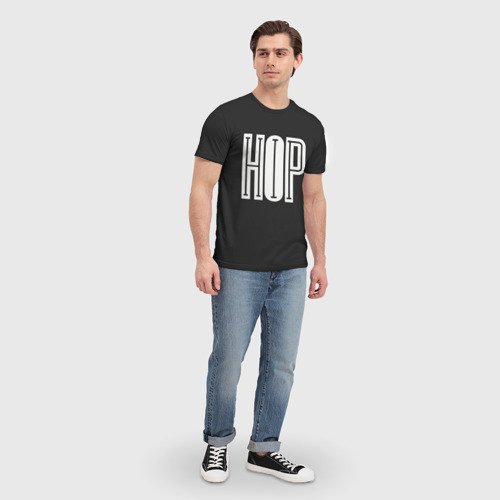 Мужская футболка 3D с принтом Hip Hop, вид сбоку #3