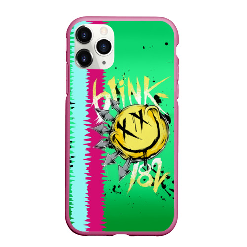 Чехол для iPhone 11 Pro Max матовый Blink 182, цвет малиновый