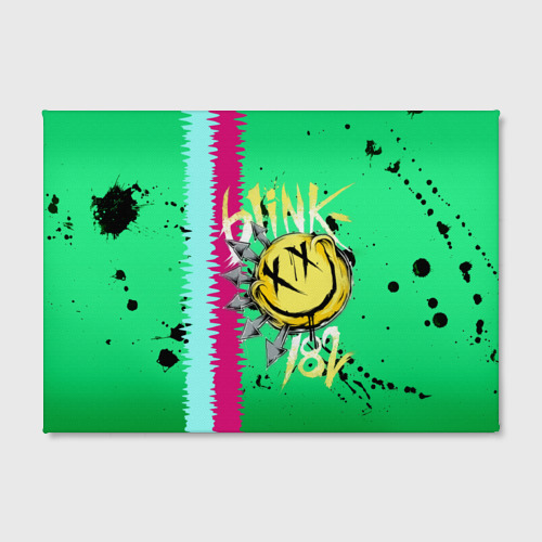 Холст прямоугольный Blink 182, цвет 3D печать - фото 2