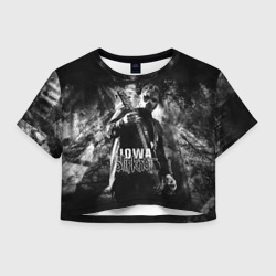 Женская футболка Crop-top 3D Slipknot iowa