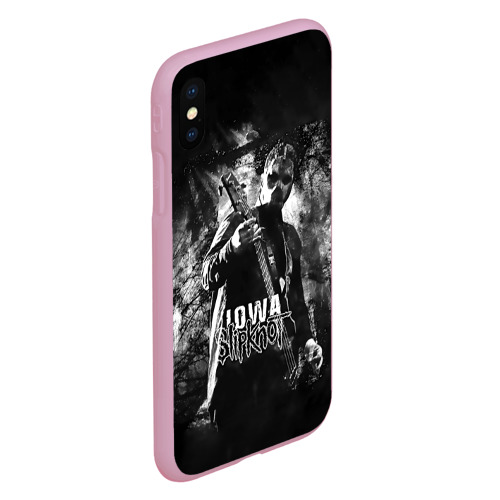 Чехол для iPhone XS Max матовый Slipknot iowa, цвет розовый - фото 3