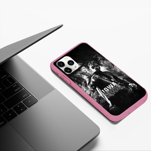 Чехол для iPhone 11 Pro Max матовый Slipknot iowa, цвет малиновый - фото 5