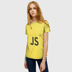 Женская футболка 3D Javascript - фото 2