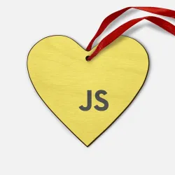 Деревянная игрушка Сердце Javascript