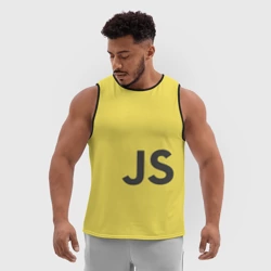 Мужская спортивная майка 3D Javascript - фото 2