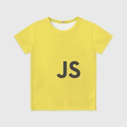 Детская футболка 3D Javascript