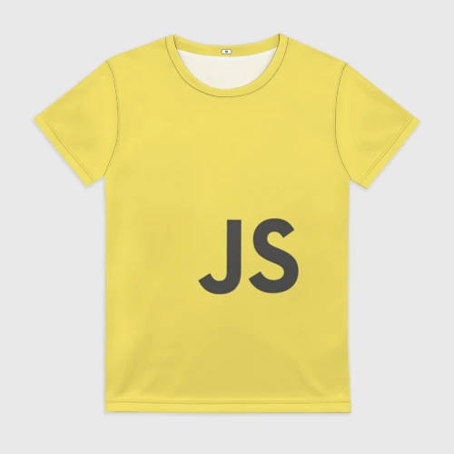 Женская футболка 3D Javascript
