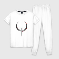 Женская пижама хлопок Quake Champions - Logo