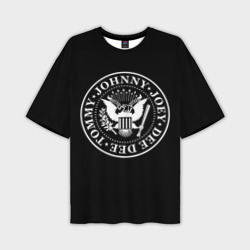 Мужская футболка oversize 3D The Ramones