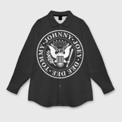 Мужская рубашка oversize 3D The Ramones