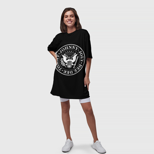 Платье-футболка 3D The Ramones, цвет 3D печать - фото 5
