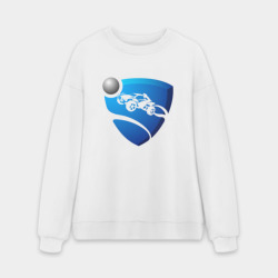 Мужской свитшот oversize без начеса хлопок Rocket League