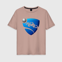 Женская футболка хлопок Oversize Rocket League